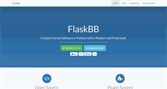 Desktop Screenshot of flaskbb.org